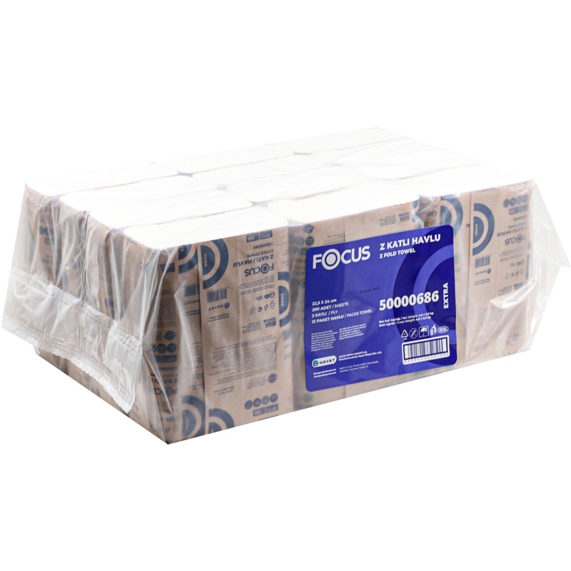 Focus Extra Z Katlı Kağıt Havlu 200x12 Adet - Focus (1)