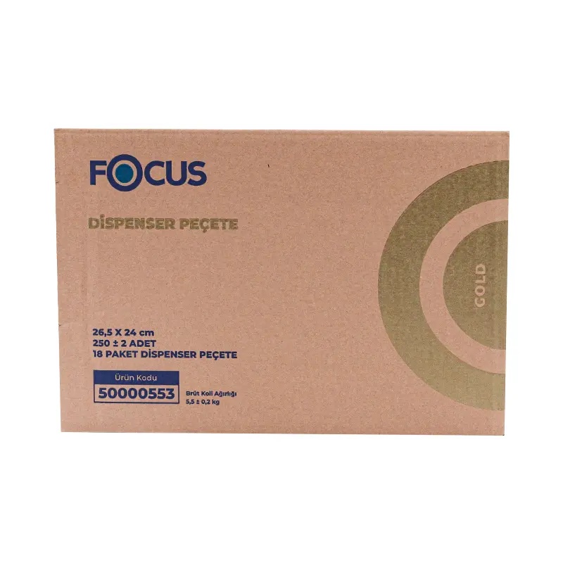 Focus Gold Dispenser Peçete Kağıt 250Li 18 Paket - Focus (1)