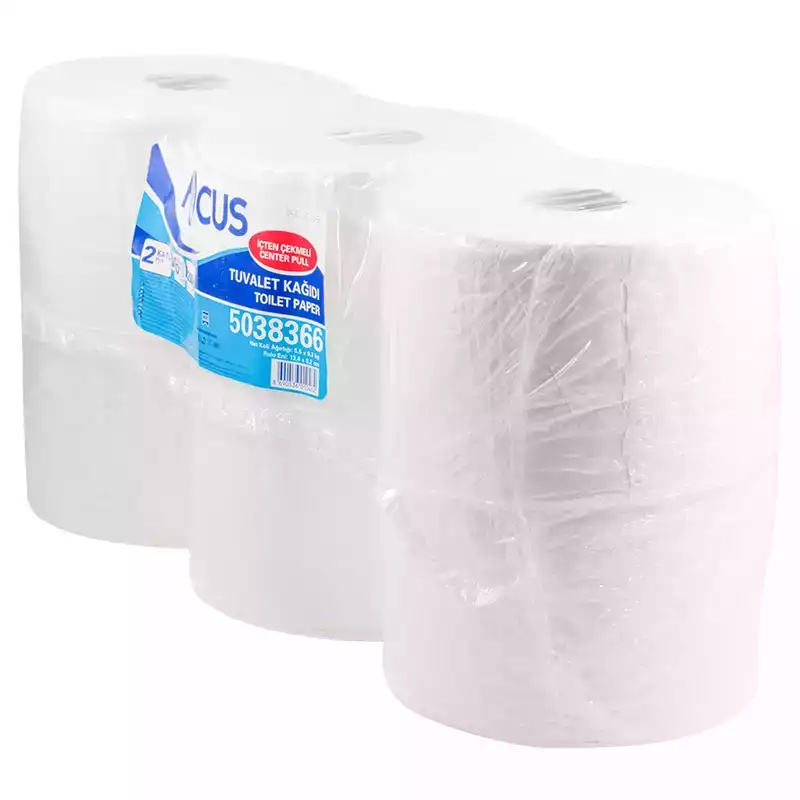 Focus İçten Çekmeli Tuvalet Kağıdı Gofrajsız 6 Lı 200 Mt - Focus (1)
