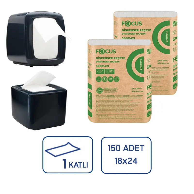Focus Optimum Dispenser Peçete Kağıt 150Li 18 Paket - Focus