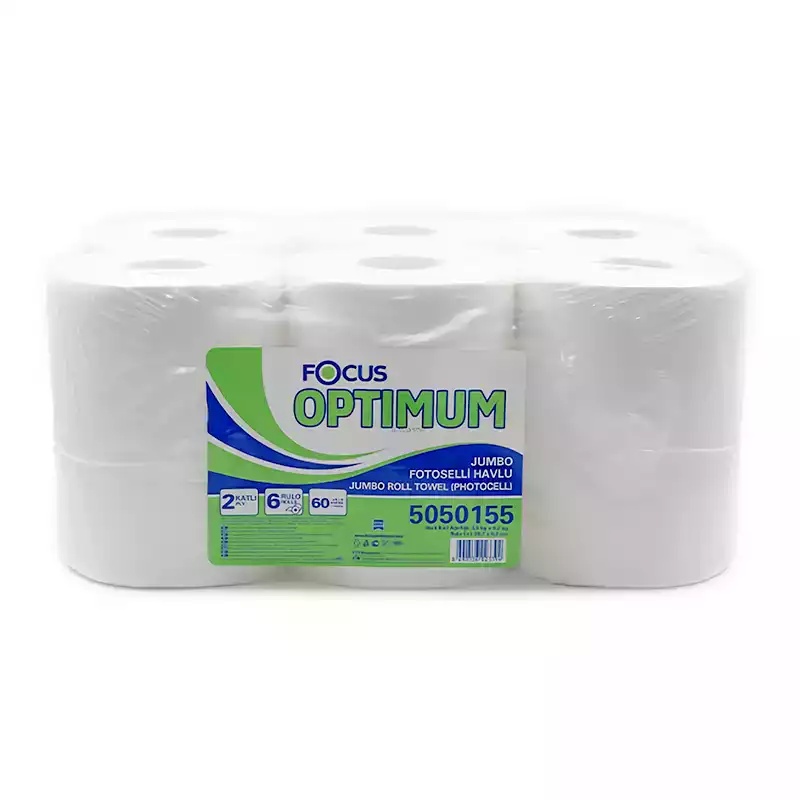Focus Optimum Jumbo Hareketli Quick Kağıt Havlu 60 Metre 6 Adet - Focus (1)