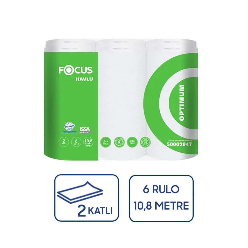 Focus Optimum Kağıt Havlu 6Lı 4 Paket - Focus