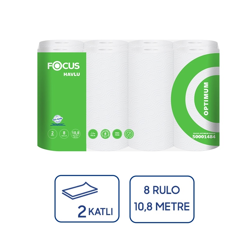 Focus Optimum Kağıt Havlu 8li 3 Paket - Focus