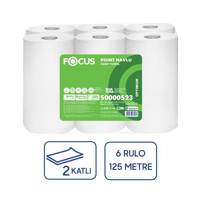 Focus Optimum Point Havlu 125 Metre 1x6 Adet - Focus