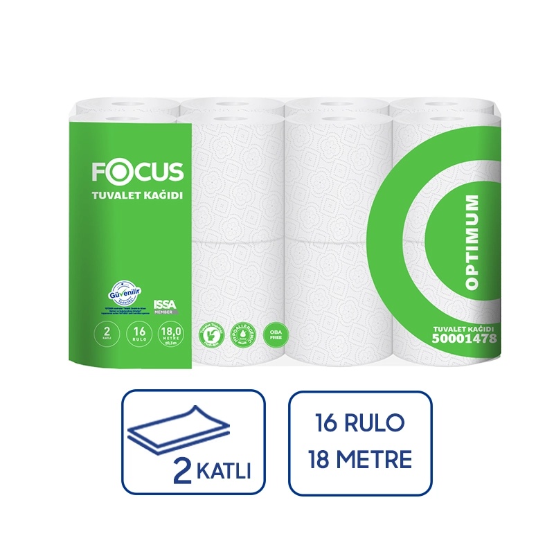 Focus Optimum Tuvalet Kağıdı 16lı 3 Paket - Focus