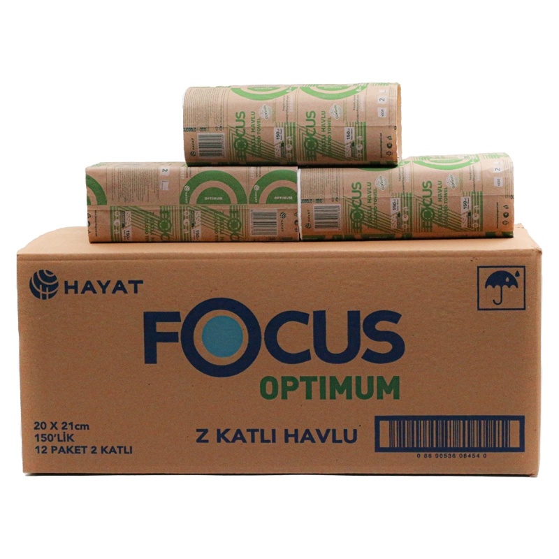 Focus Optimum Z Katlı Havlu 150Li 12 Paket YENİ - Focus (1)