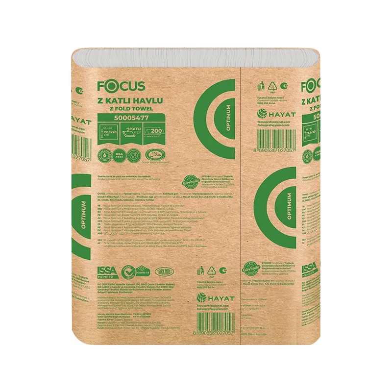 Focus Optimum Z Katlı Kağıt Havlu 200Lü 12 Paket YENİ 22,5x20 Cm - 3