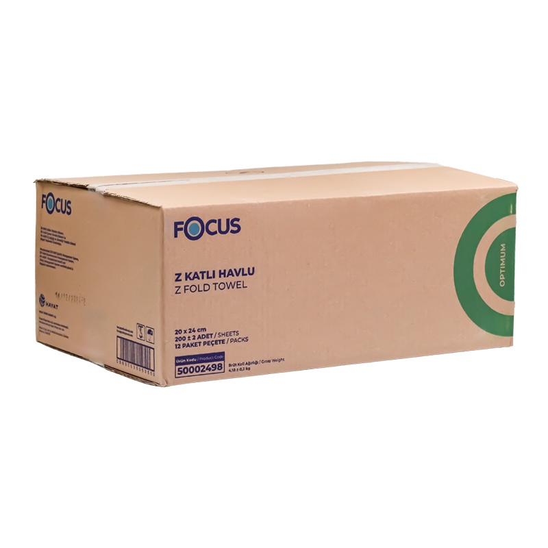 Focus Optimum Z Katlı Kağıt Havlu 200Lü 12 Paket - 2