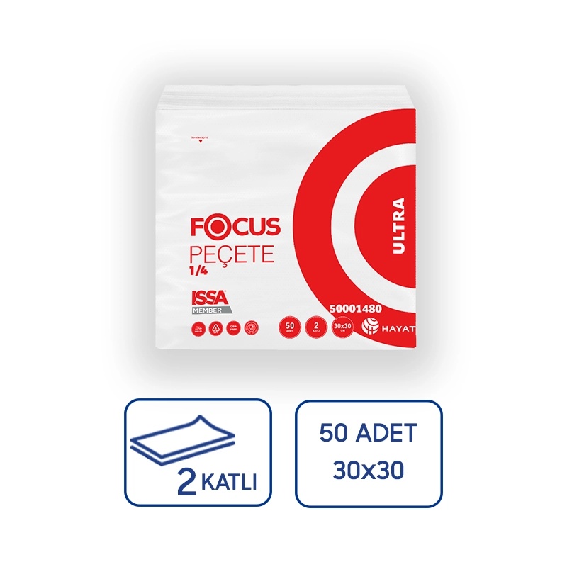 Focus Ultra Kağıt Peçete 50Li 24 Paket - Focus