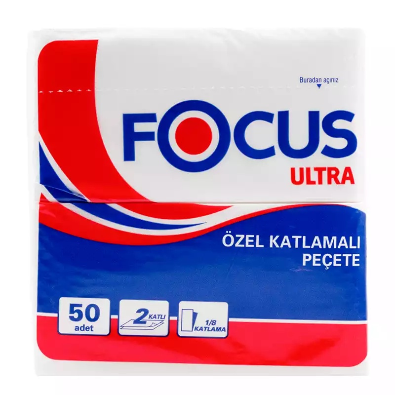 Focus Ultra Plus Garson Katlama Peçete 1/8 50Li 24 Paket - Focus (1)