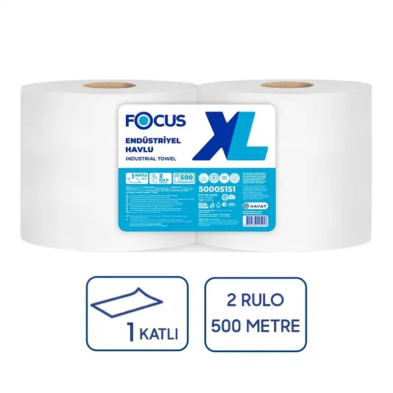Focus XL Endüstriyel Jumbo Havlu 500 Mt 2' Li - Focus