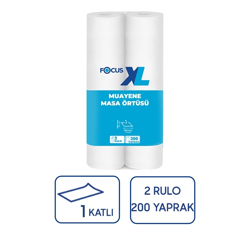 Focus xl Medikal Muayene Masa Örtüsü 50 mt 2x6'lı - Focus