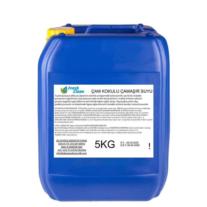 Fresh Clean Çam Kokulu Çamaşır Suyu 5 Kg - FRESH CLEAN