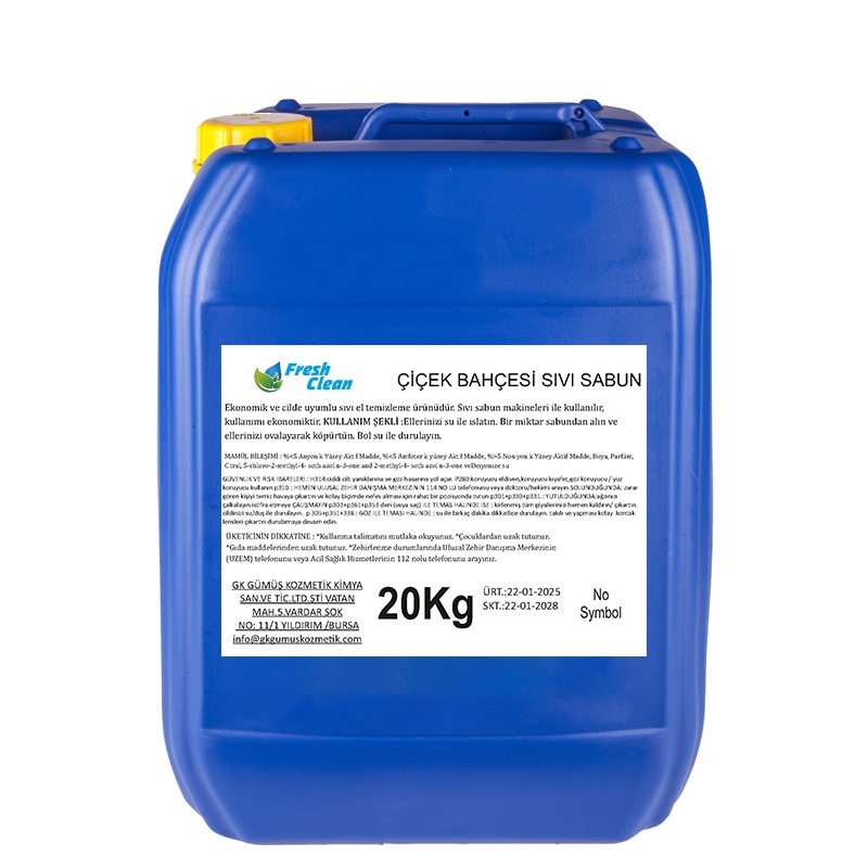 Fresh Clean Çiçek Bahçesi Sıvı Sabun 20 Kg - 1