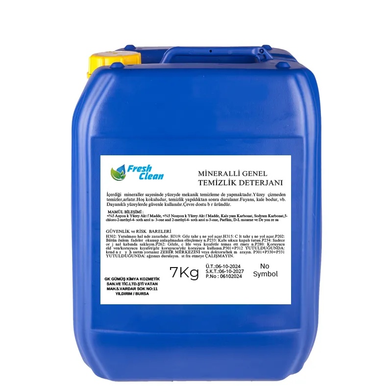 Fresh Clean Ekonomik Mineralli Genel Temizlik Detarjanı Ovma Sıvısı 7 Kg - FRESH CLEAN