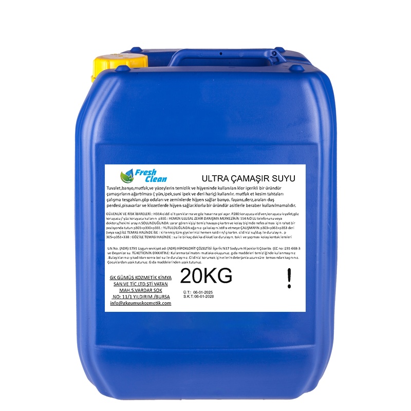 Fresh Clean Ultra Çamaşır Suyu 20 Litre - 1