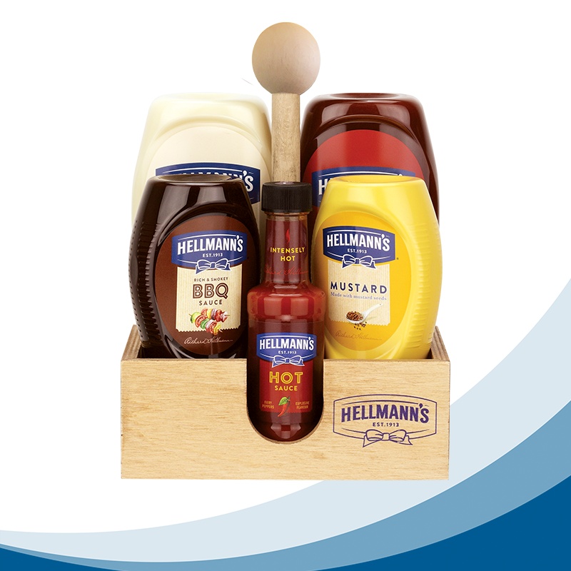 Hellmann's 5li Sos Paketi Ahşap Stand Hediyeli - HELLMANNS (1)