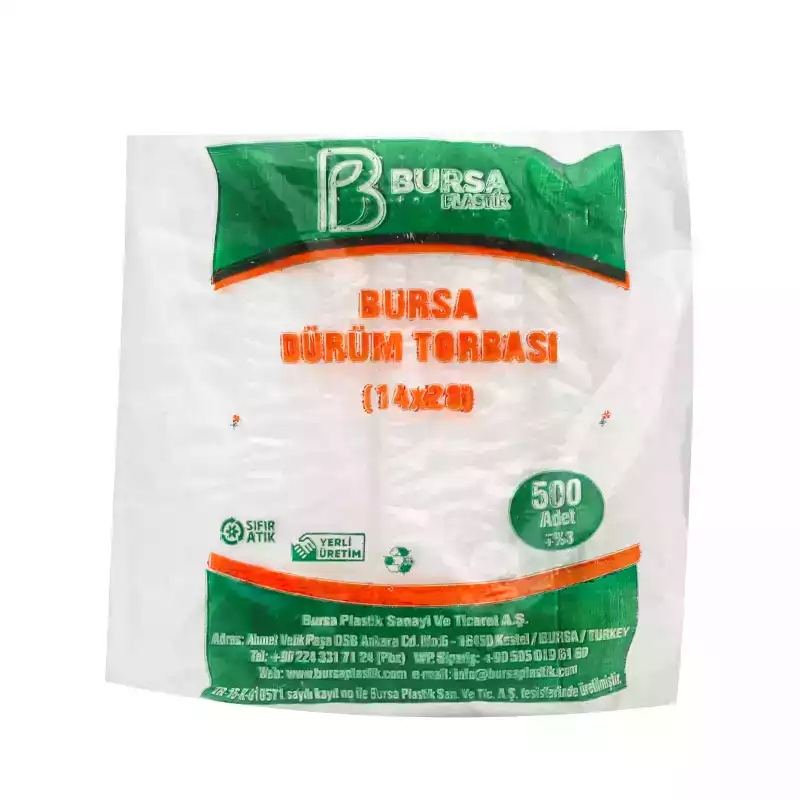 Hışır Dürüm Torbası 14x28 500 Ad - BURSA PLASTİK