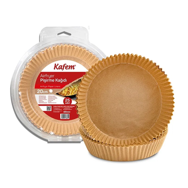 Kafem Airfryer Kağıdı 20 Cm 25 Adet Yuvarlak - KAFEM