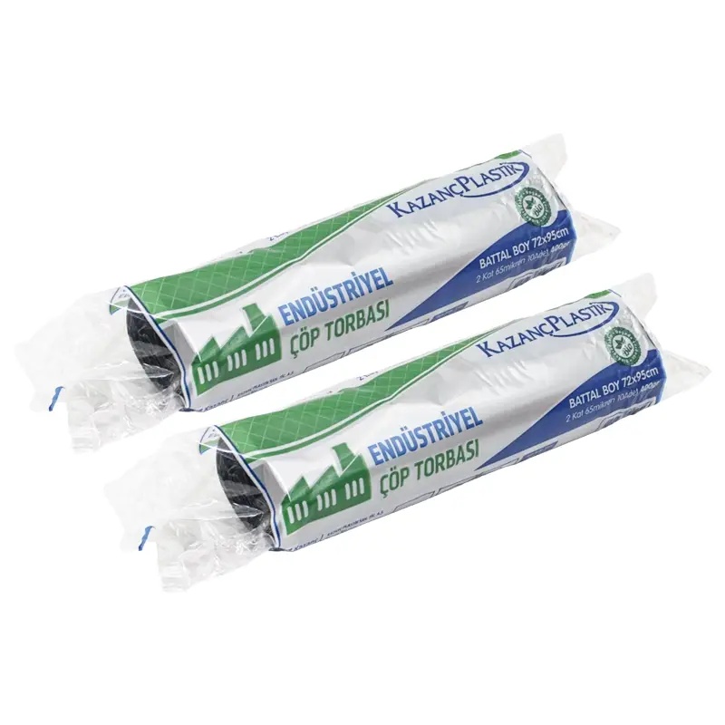 Kazanç Endüstriyel Çöp Poşedi Siyah Battal Boy 400 Gr 72x95 E145 - Kazanç