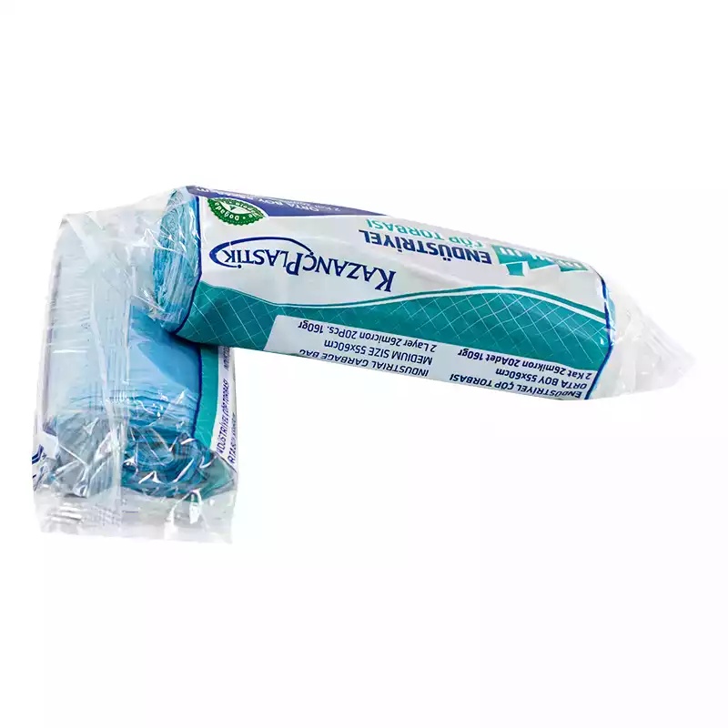 Kazanç Standart Çöp Poşeti 80 Gr Mavi Orta 55x60 - Kazanç (1)