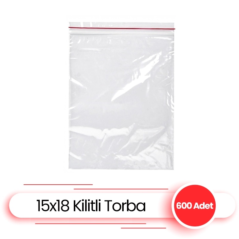 Kilitli Torba 15x18 Kilitli Poşet Naylon 600 Lü - ANGUN AMBALAJ