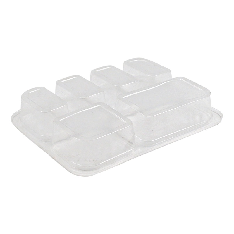 Limera PP Üst Yapıştırmalı 6 Bölmeli Kap Şefaf 400 Adet LPP-856 - LİMERA (1)