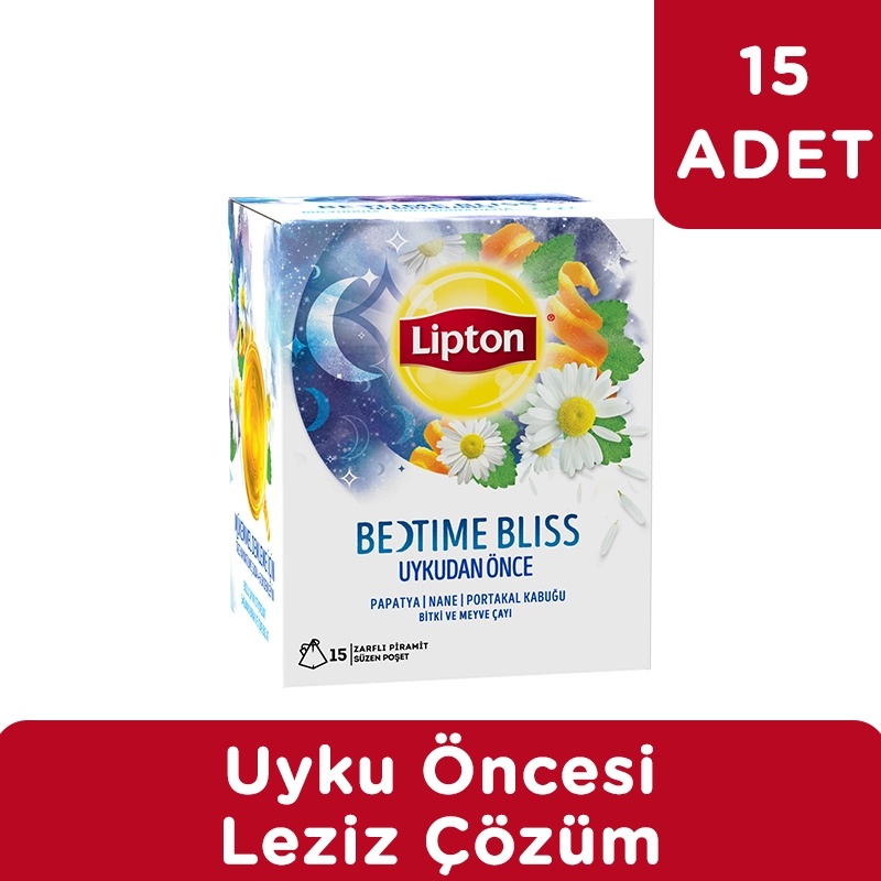 Lipton Bedtime Bliss Zarflı Süzen Poşet 15'li - LİPTON ÇAY (1)