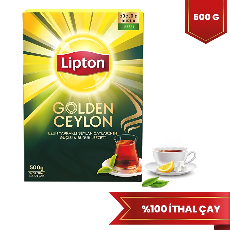 Lipton Golden Ceylon Dökme Çay 500 Gr Siyah Çay - LİPTON ÇAY