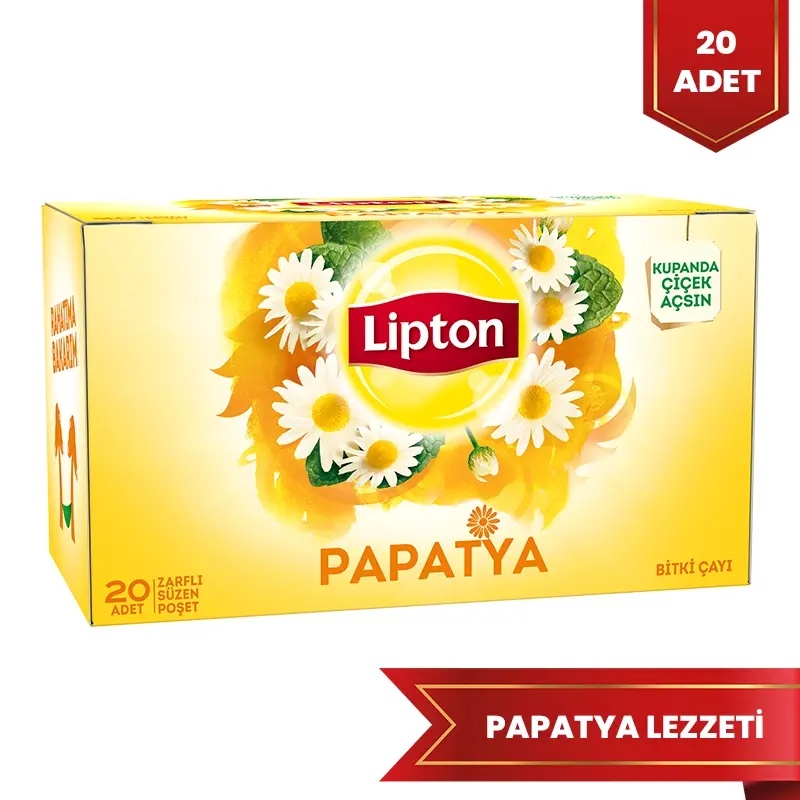 Lipton Papatya Bardak Poşet Çay 20'li - LİPTON ÇAY