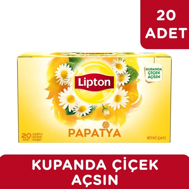 Lipton Papatya Bardak Poşet Çay 20'li - LİPTON ÇAY (1)