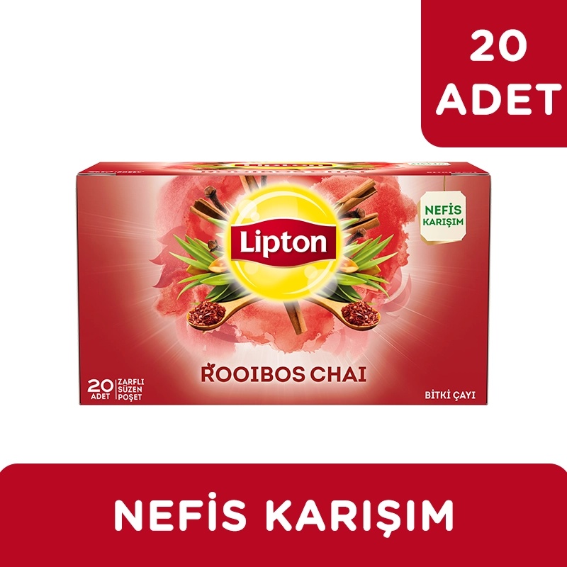 Lipton Rooibos Chai Bardak Poşet Bitki Çayı 20'li - LİPTON ÇAY (1)