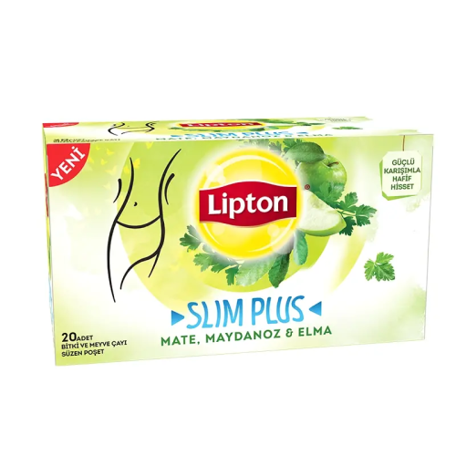 Lipton Slim Plus Mate Maydanoz Elma Bardak Poşet Çay 20'li Bitki Çayı - 6