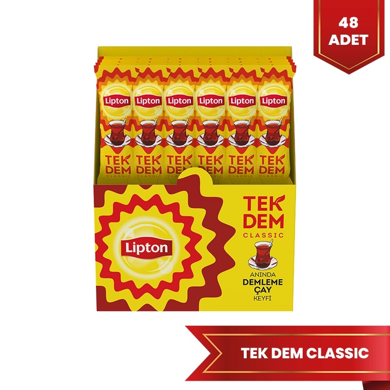 Lipton Tek Dem Classic 1,9 Gr 24'lü Kutu 48 Bardak - LİPTON ÇAY