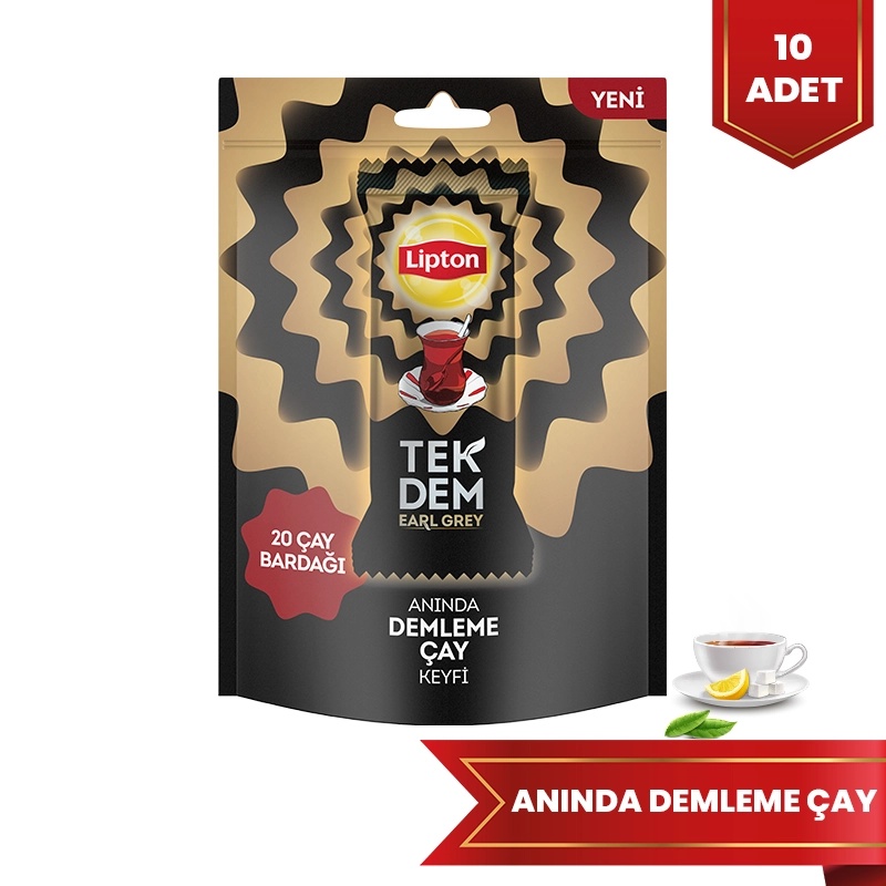 Lipton Tek Dem Earl Grey 10'lu Paket - LİPTON ÇAY