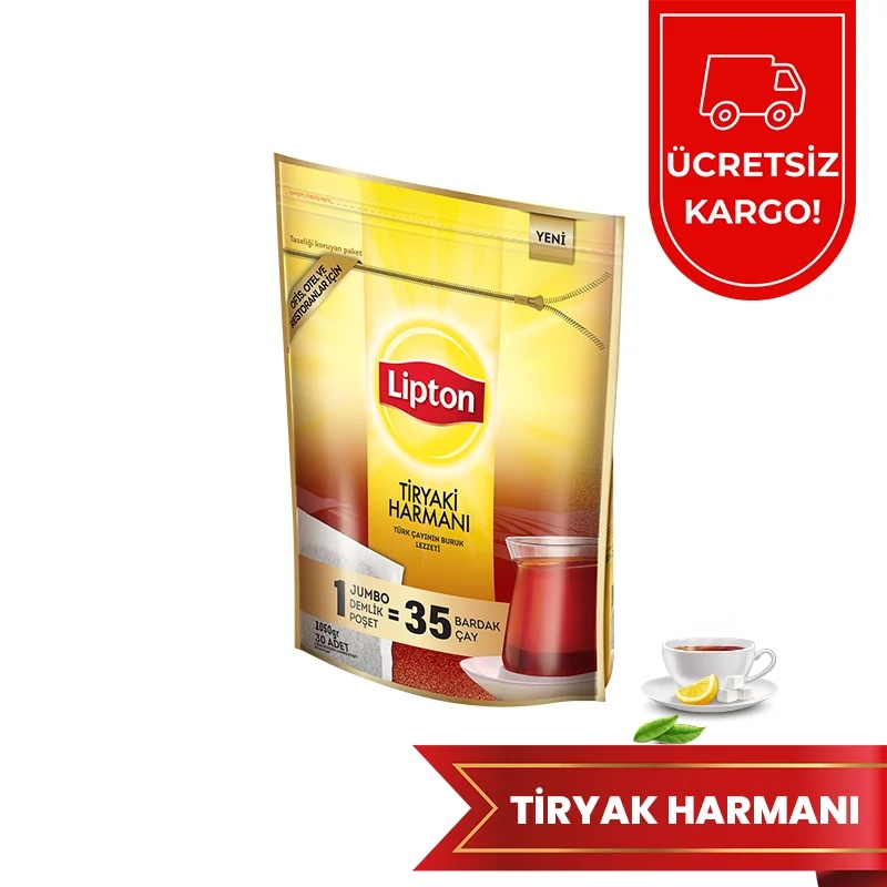 Lipton Tiryaki Jumbo Demlik Poşet Çay 35Grx30 Adet - LİPTON ÇAY