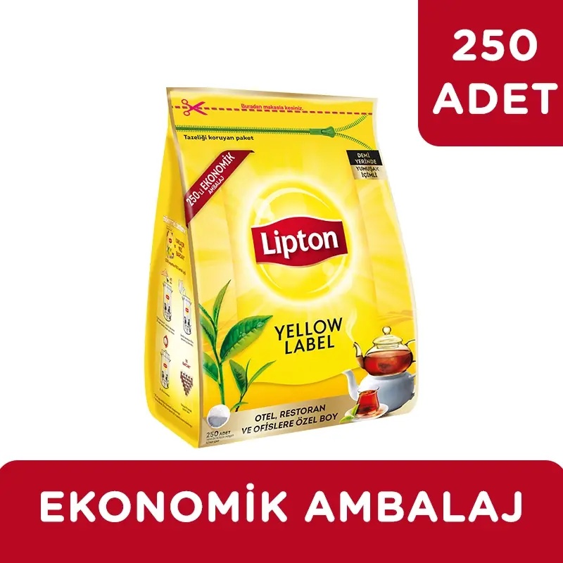 Lipton Yellow Label 250 Adet Demlik Poşet Çay - LİPTON ÇAY (1)