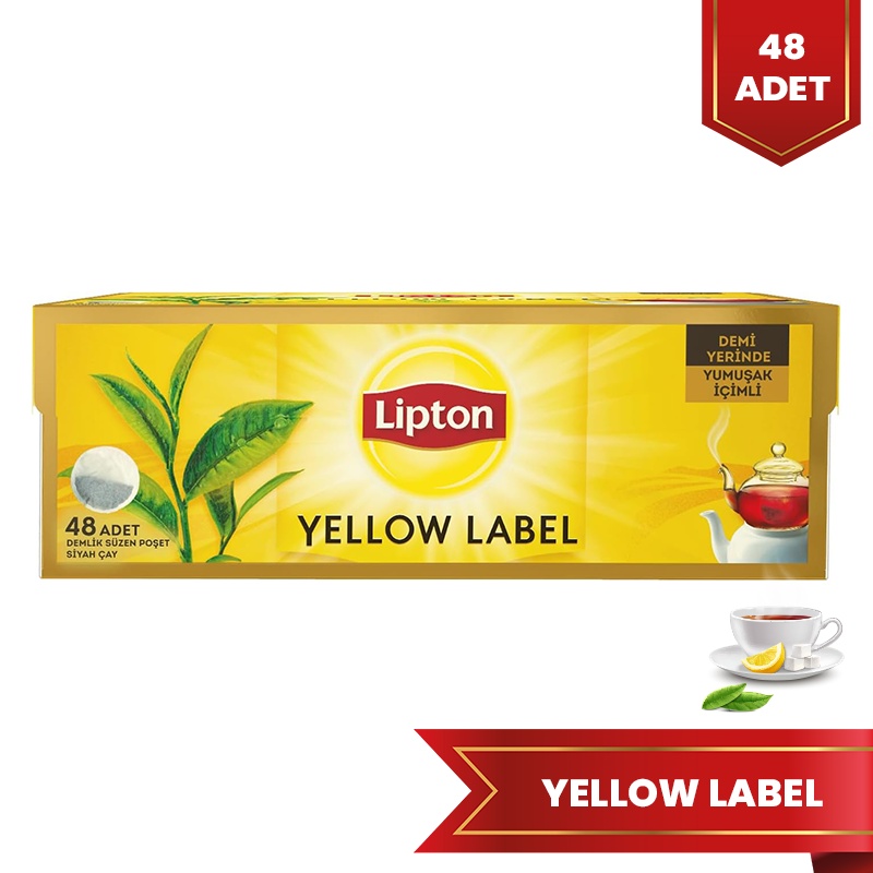 Lipton Yellow Label 48 Adet Demlik Poşet Çay 153 Gram - LİPTON ÇAY