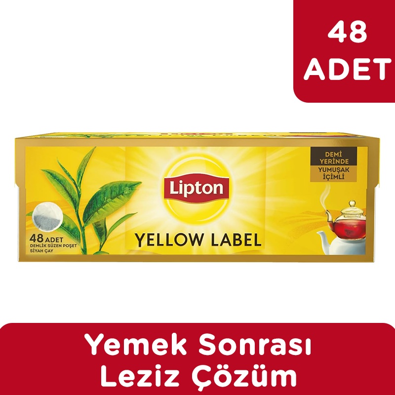 Lipton Yellow Label 48 Adet Demlik Poşet Çay 153 Gram - LİPTON ÇAY (1)