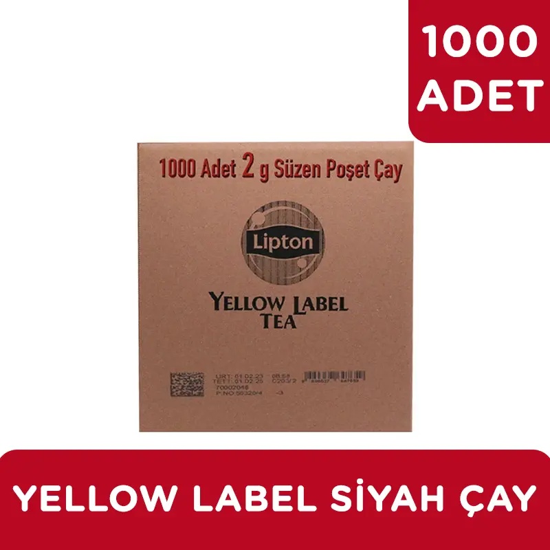 Lipton Yellow Label Bardak Poşet Çay 2gr 1000li 69700875 - LİPTON ÇAY (1)