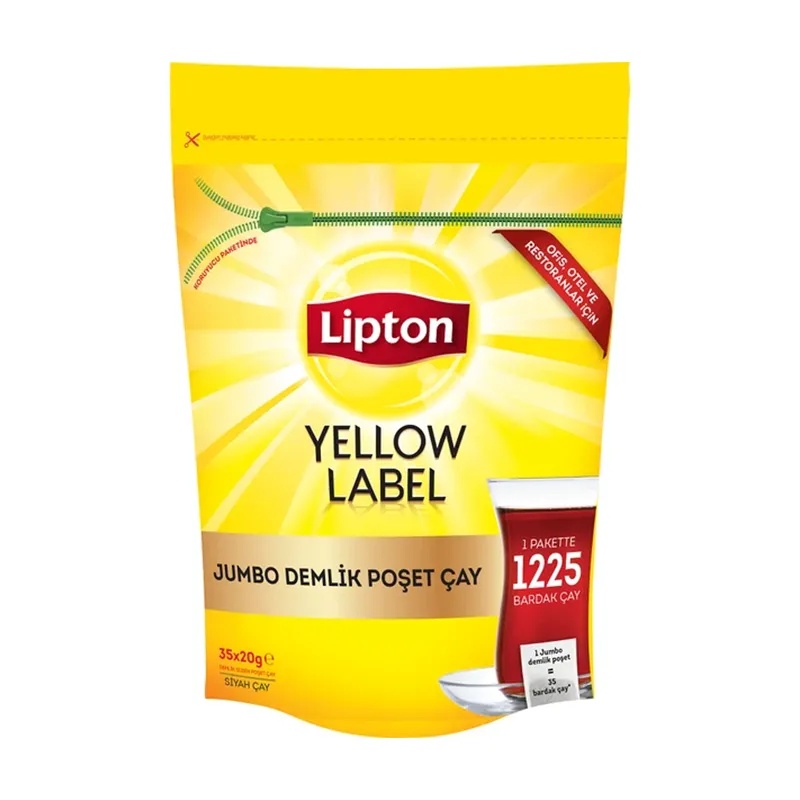 Lipton Yellow Label Jumbo Demlik Poşet Çay 20 Gr x 35 Adet - 3