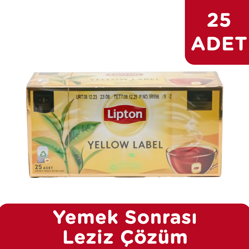 Lipton Yellow Label Tea Bag 25'li Bardak Poşet Çay 12x50 Gr - 2