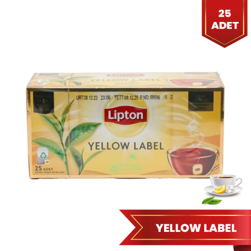 Lipton Yellow Label Tea Bag 25'li Bardak Poşet Çay 12x50 Gr - 1