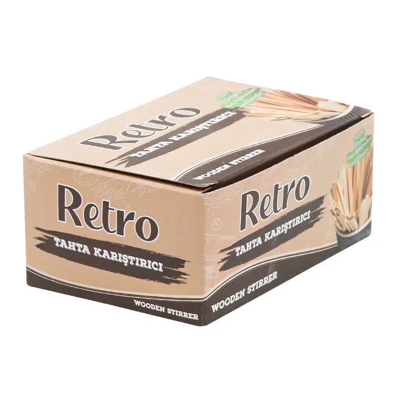 Retro Tahta Karıştırıcı Ekonomik Çay Kahve Karıştırıcı - 1