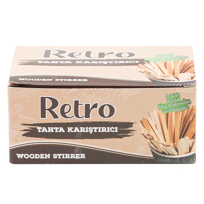 Retro Tahta Karıştırıcı Ekonomik Çay Kahve Karıştırıcı - RETRO (1)