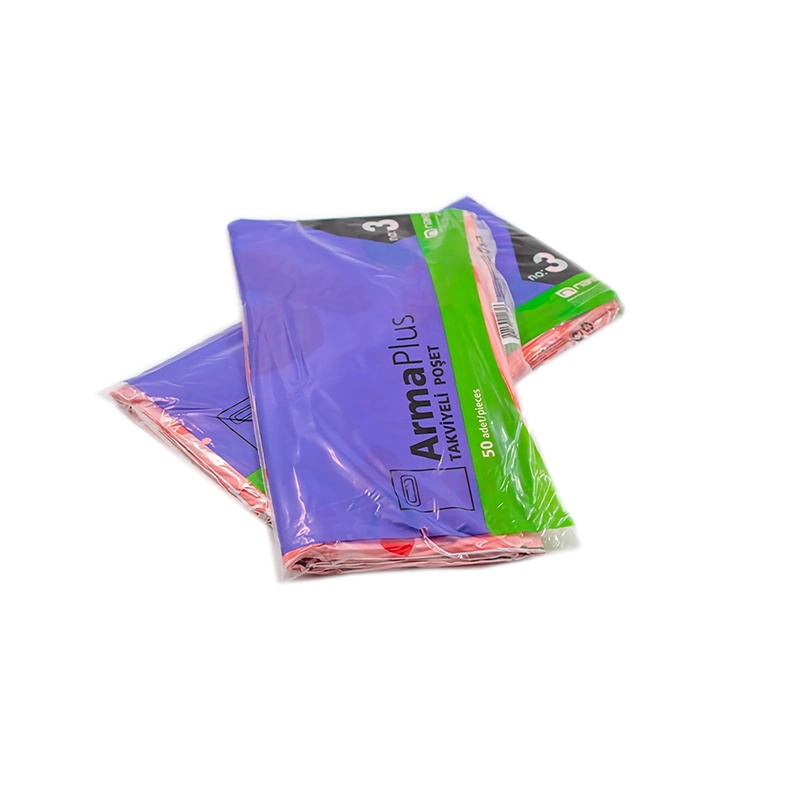 Naksan 33x45 Takviyeli Desenli Poşet No 3 50'li - NAKSAN (1)