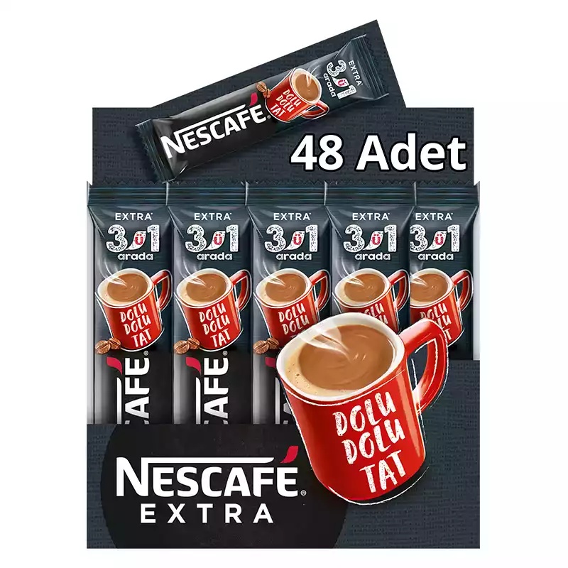 Nestle Nescafe 3'ü 1 Arada Extra 16,5Gr X 48'Li - NESTLE