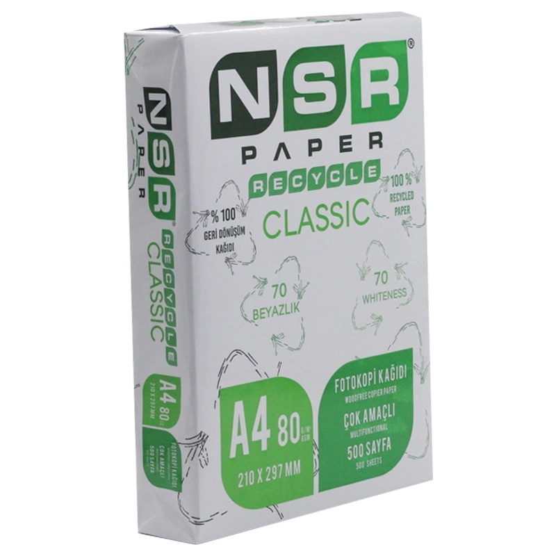 NSR Paper Classic A4 Fotokopi Kağıdı 80 Gr Geri Dönüştürülmüş - NSR Paper (1)
