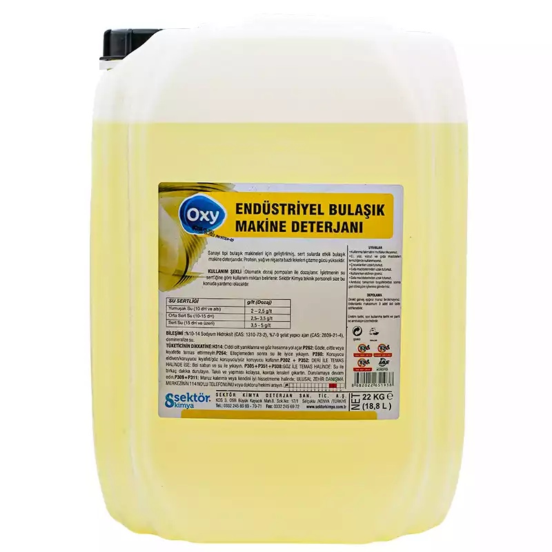 Oxy Endüstriyel Bulaşık Makine Deterjanı 22 kg - OXY