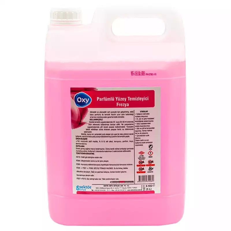 Oxy Yüzey Temizleyici Parfümlü Pembe Frezya 5 Kg - OXY